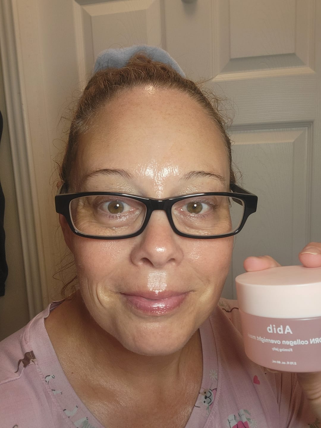 Customer photo review of PDRN collagen overnight mask Firming jelly