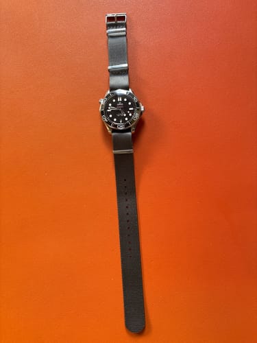 Customer photo review of Admiralty Grey Nylon Watch Strap