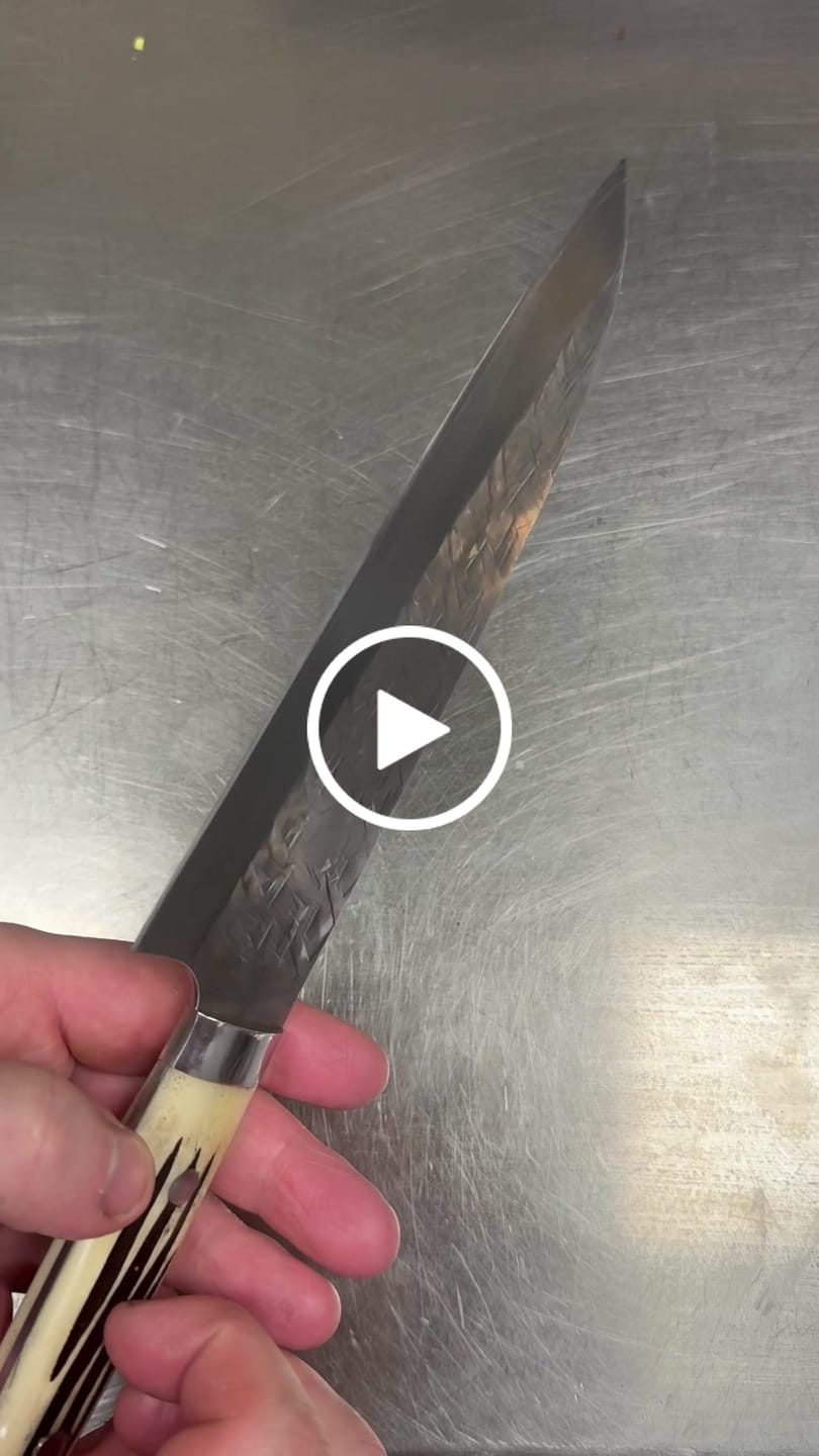 Customer video review of Knivsliping per post
