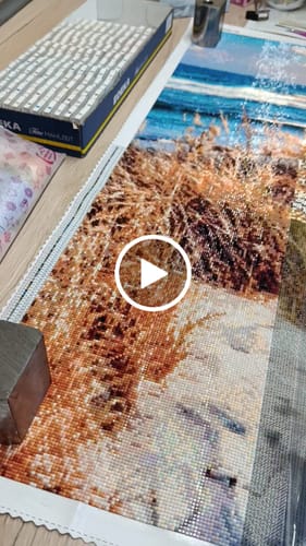 Customer video review of 5D Diamond Painting – Der Weg nach Marina Haven