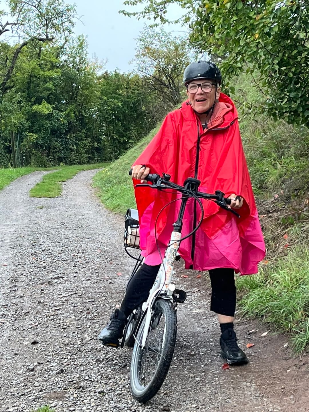 Customer photo review of Damen Regenponcho zum Fahrradfahren
