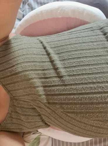 Customer photo review of PregComfy Mama-Kissen