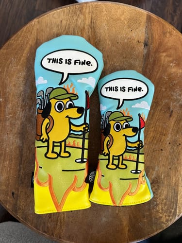 Customer photo review of This is Fine Headcover
