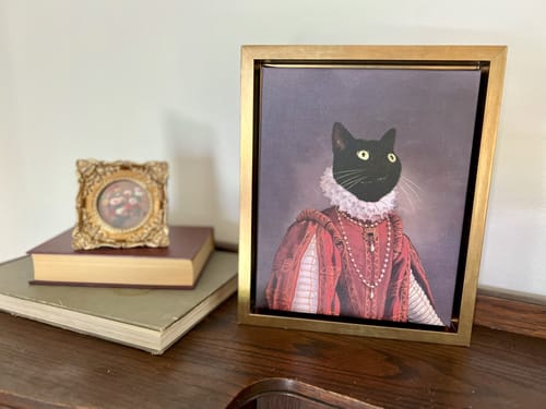 Customer photo review of The Queen of Roses - Custom Pet Canvas