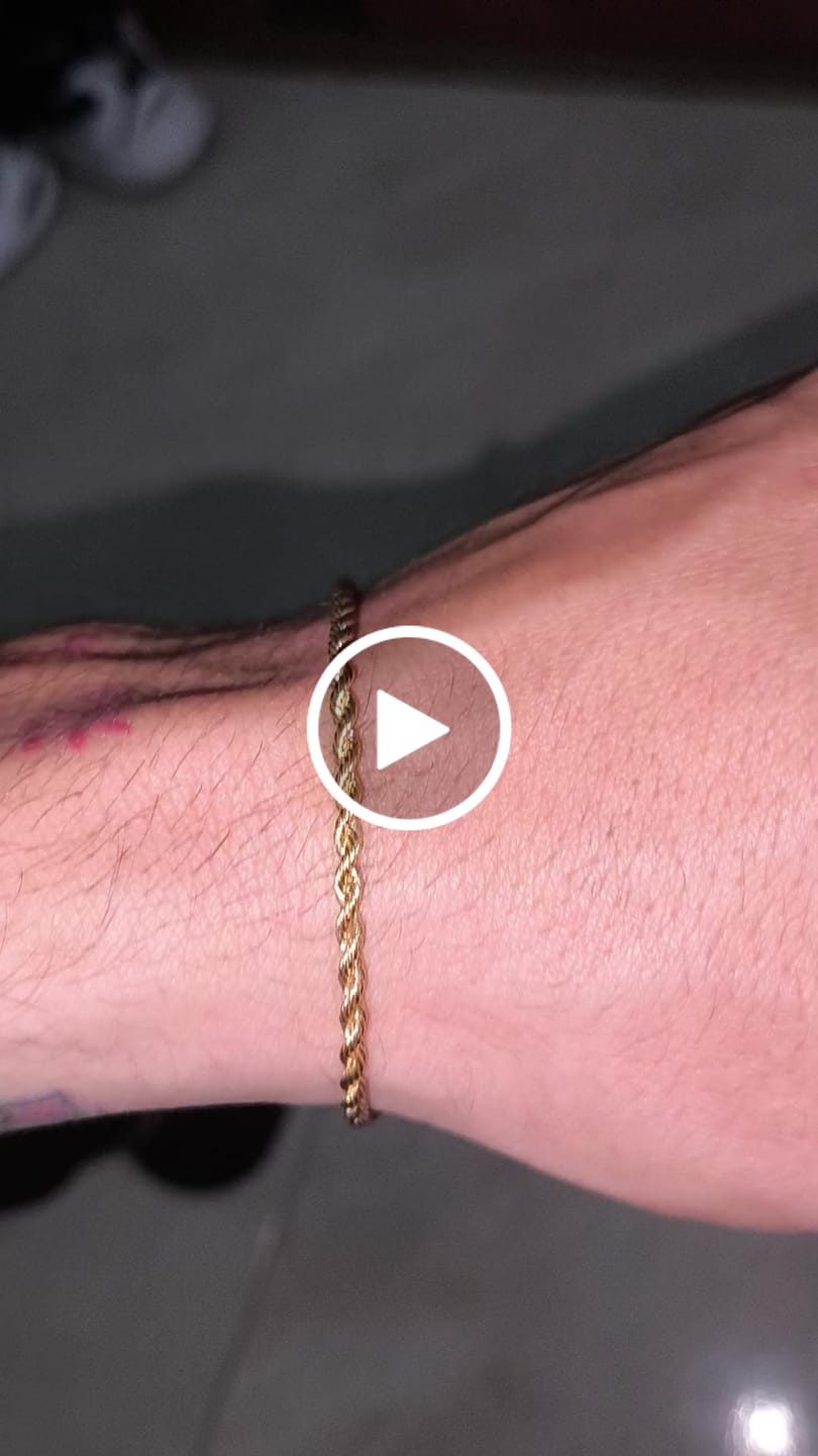 Customer video review of Pulseras Lazo en Oro laminado 18k Para Pareja