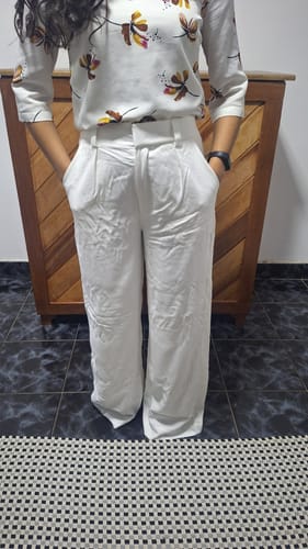 Maize D. review of Calça Pantalona Graviola Off White + Forro image 1 out of 1