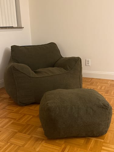 Customer photo review of DODO LOUNGE CHAIR - TEDDY FLEECE