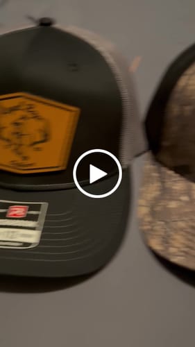 Customer video review of Richardson 112 Genuine Leather Patch Hats Laser Engraved