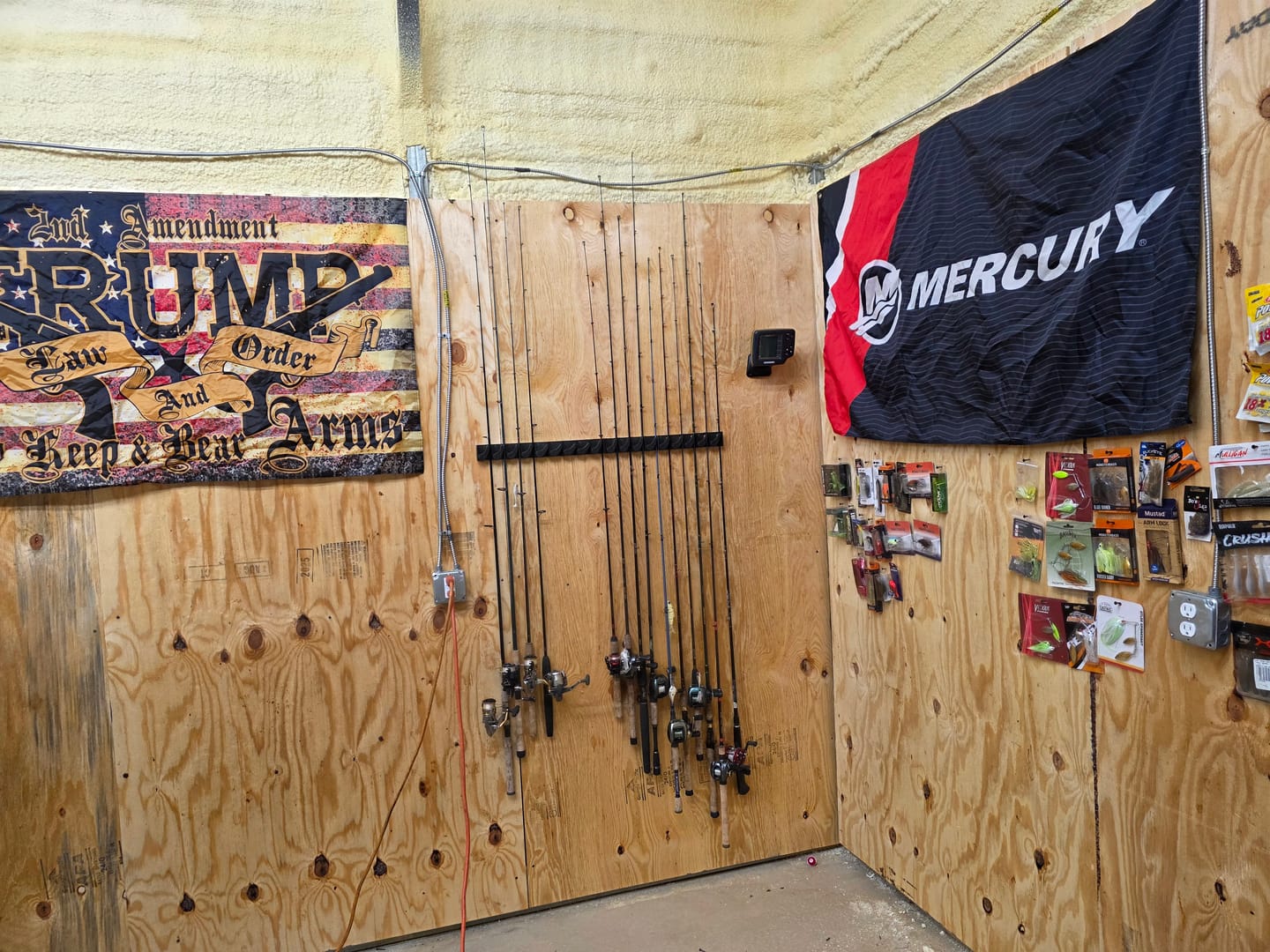 Customer photo review of Beyond Fishing GripLock Vertical Fishing Rod Rack