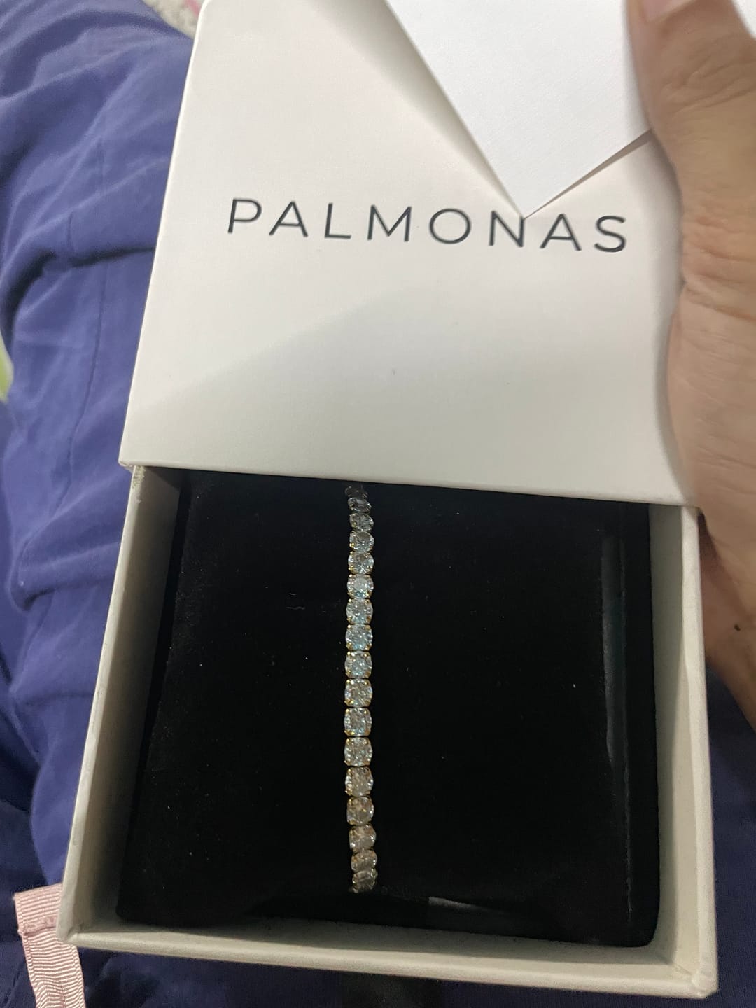 Customer photo review of Exquisite Gold Studded Bracelet