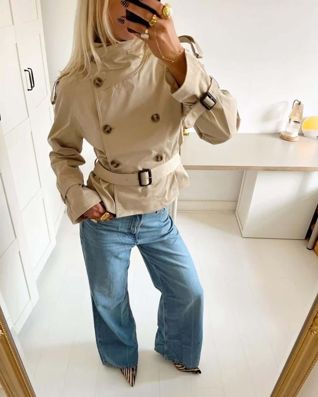 Customer photo review of Linda Trench Coat