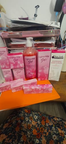 Customer photo review of LightenUp Girl! Intense Perfection Lightening Lotion - 400ml / 13.5 Oz