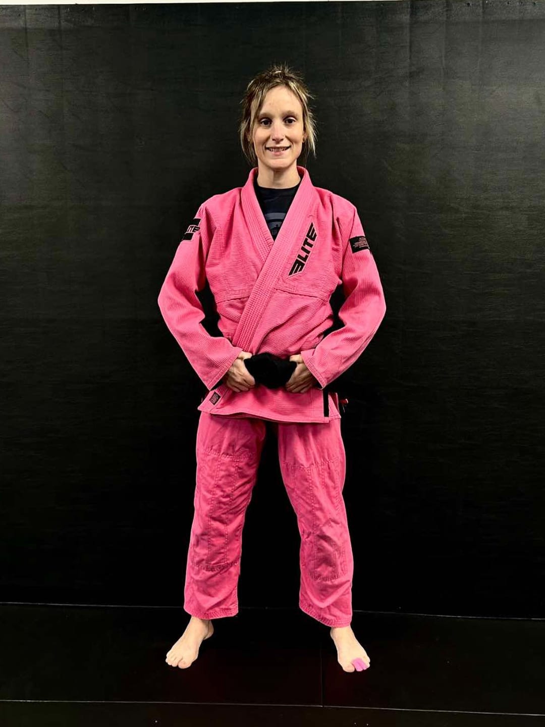 Customer photo review of Core Pink Brazilian Jiu Jitsu Womens BJJ Gi