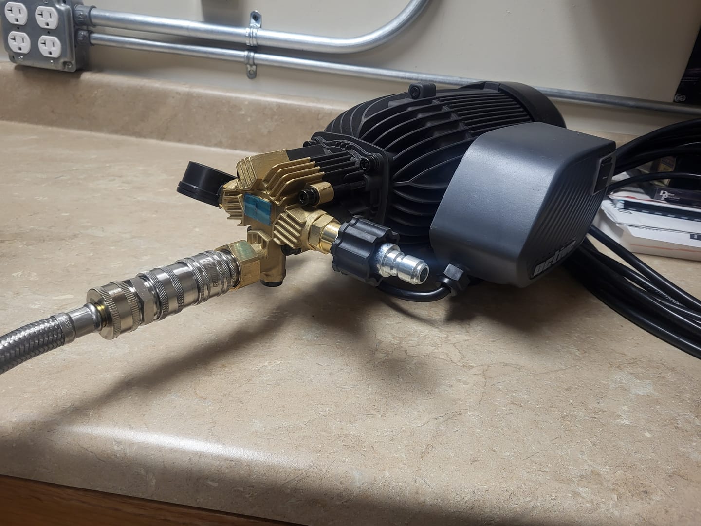 Customer photo review of Automatic Garden Hose Quick Connects