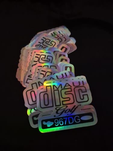 Customer photo review of 100 2.5" Custom Holographic Stickers