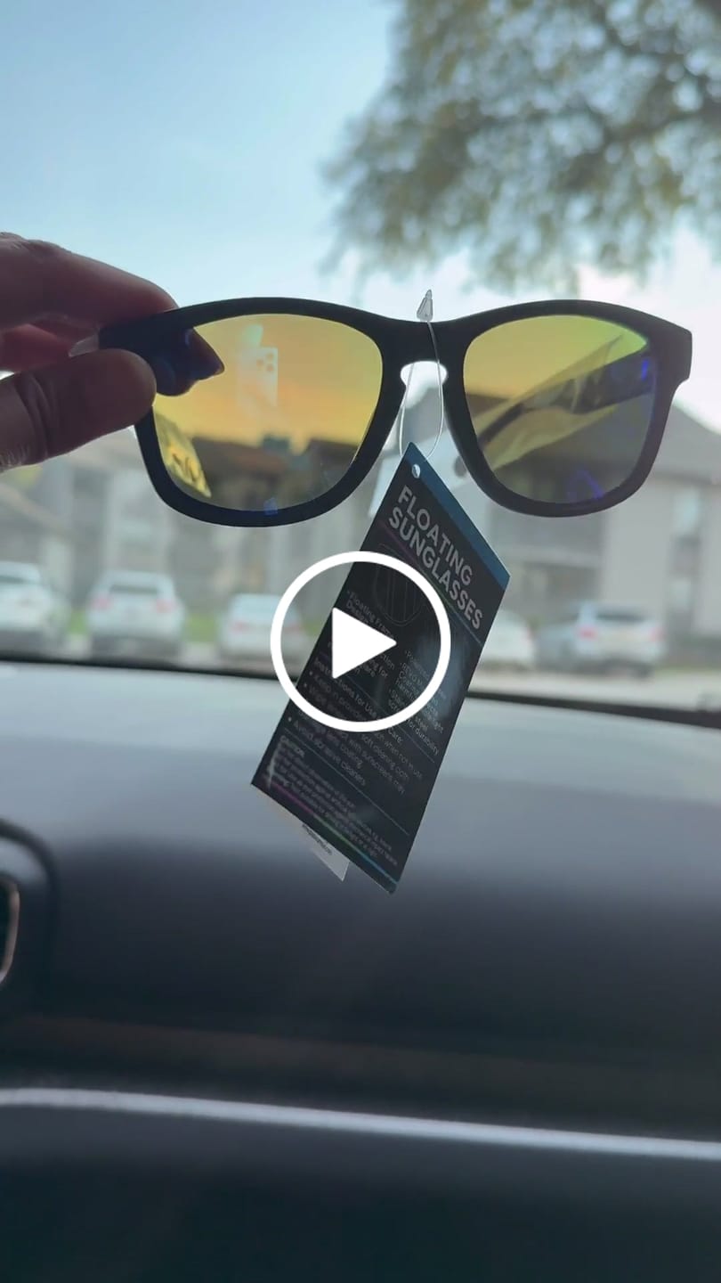 Customer video review of Floating Polarized Sunglasses Mirror Coating UV400 | Blue