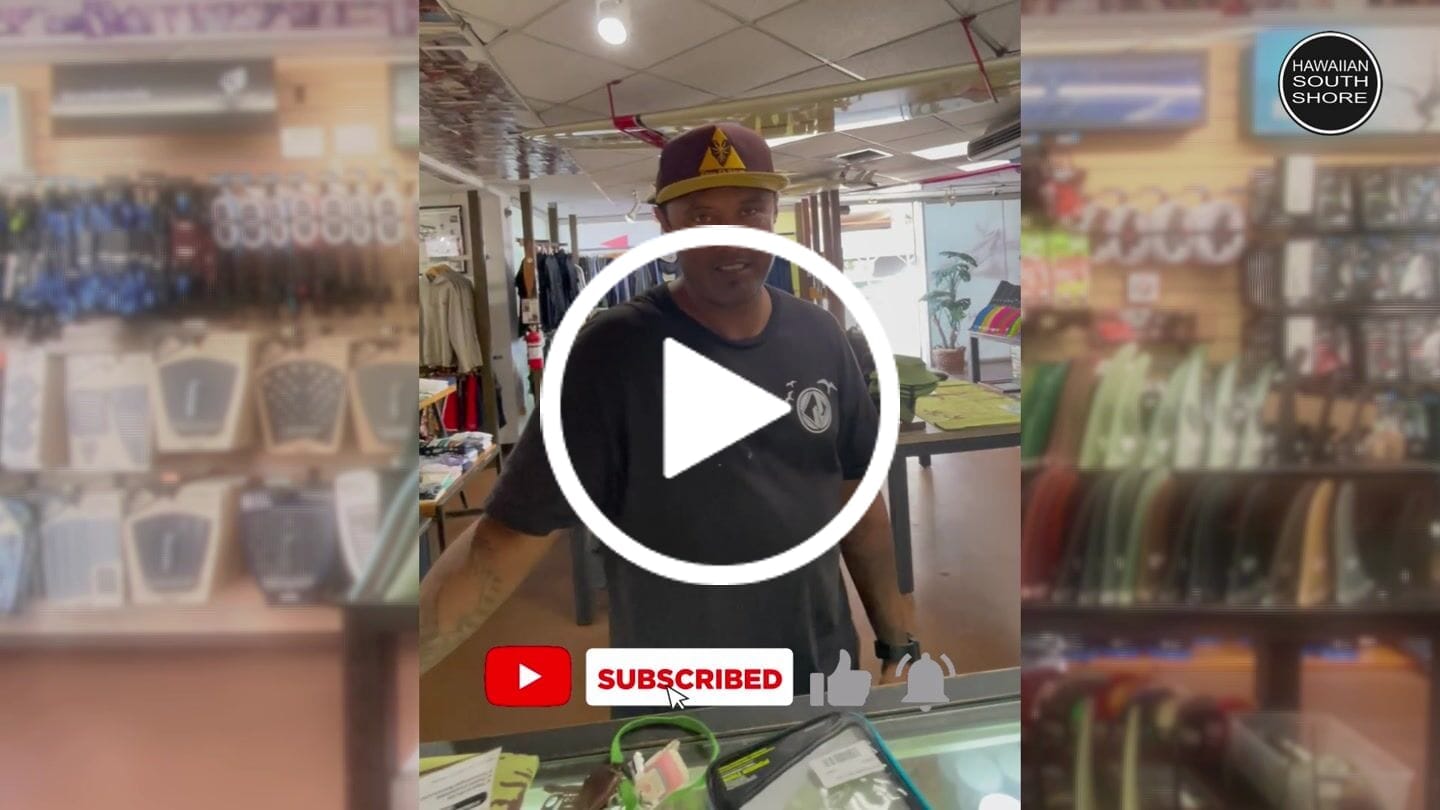 Customer video review of HawaiianSouthShore Small Box Thruster Center Fin 3.5" Black