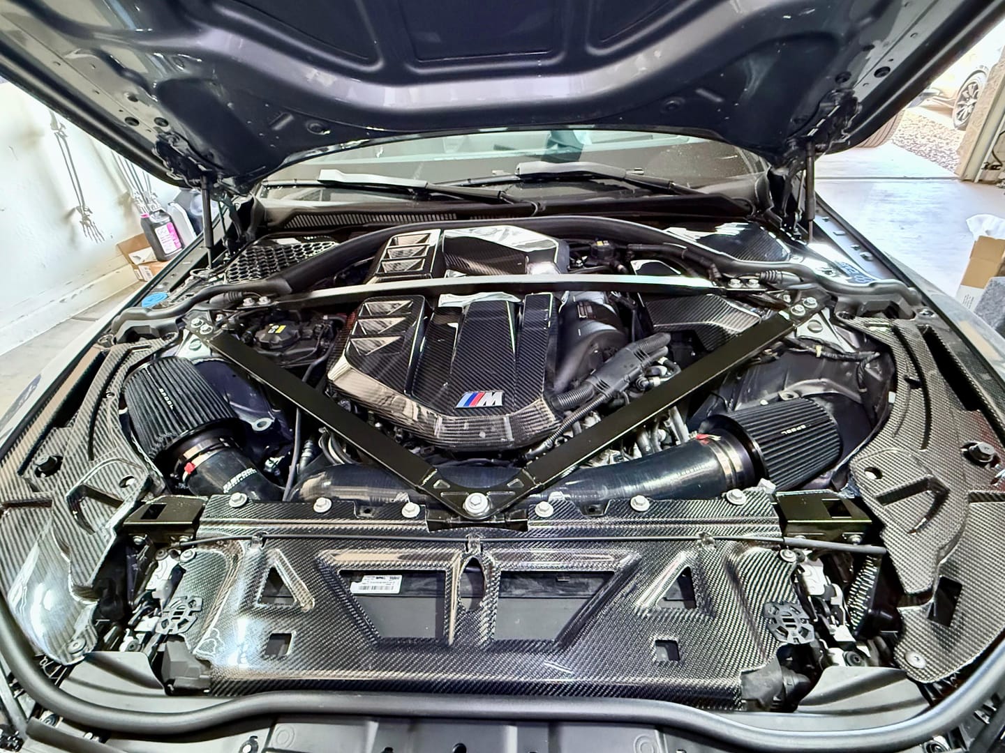 Customer photo review of CARBON FIBER FRONT ENGINE BAY SHROUD FOR G80 / G82 / G87 BMW M3 M4 M2