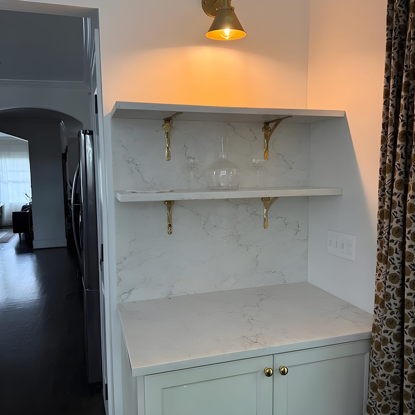 Customer photo review of Classic Shelf Bracket - Unlacquered Brass Polished