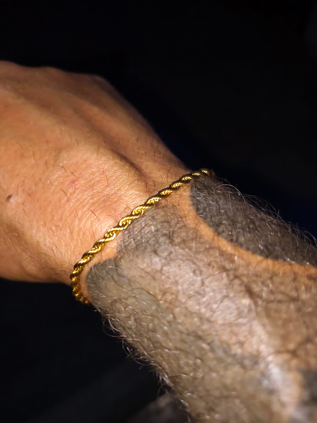 Customer photo review of Rope Bracelet (Gold) 3MM