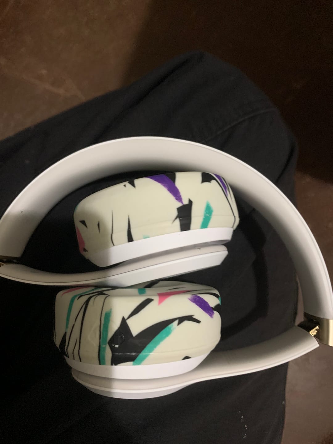 Customer photo review of Small WC SweatZ Protective Headphone Earpad Covers