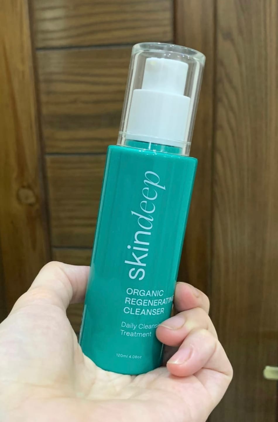 Customer photo review of ORGANIC REGENERATING FACE WASH - Daily Cleansing Treatment