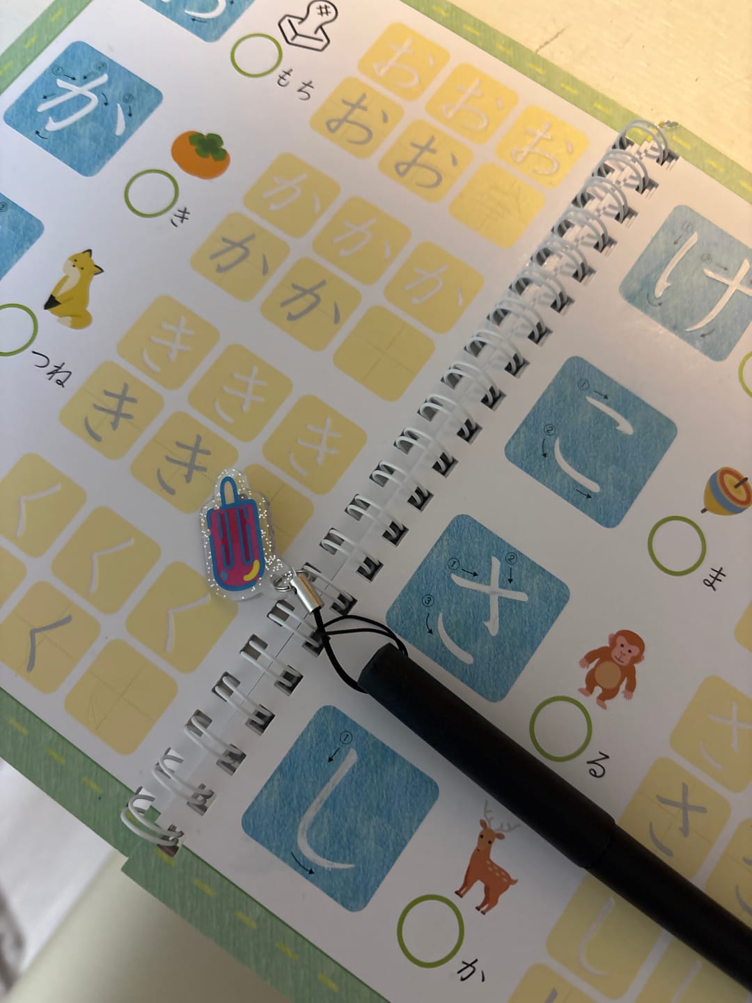 Customer photo review of まほうのドリル専用ペン(替芯5本・矯正グッズ付)