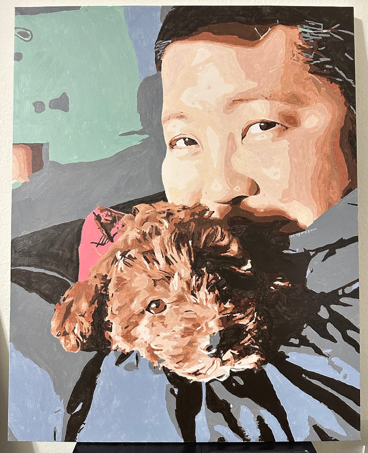 Customer photo review of Custom Paint by Number Kit