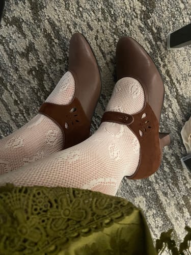 Customer photo review of Wine Glass 酒杯 1920s Reproduction Cowhide Leather Shoes