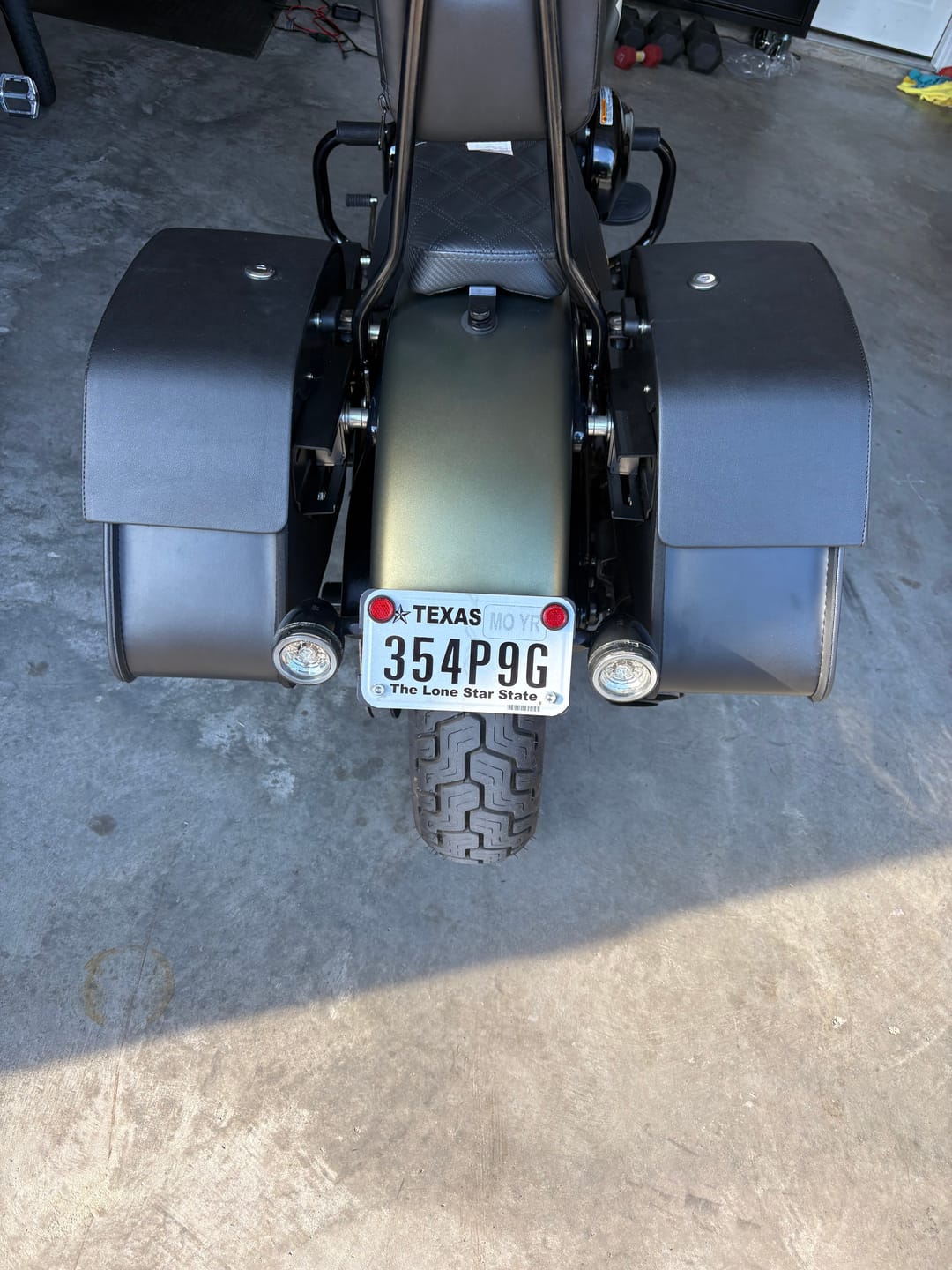 Customer photo review of Viking License Plate And Turn Signal Relocation Kit For Harley Davidson Softail Slim