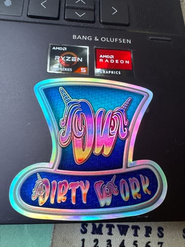 Customer photo review of 100 2.5" Custom Holographic Stickers