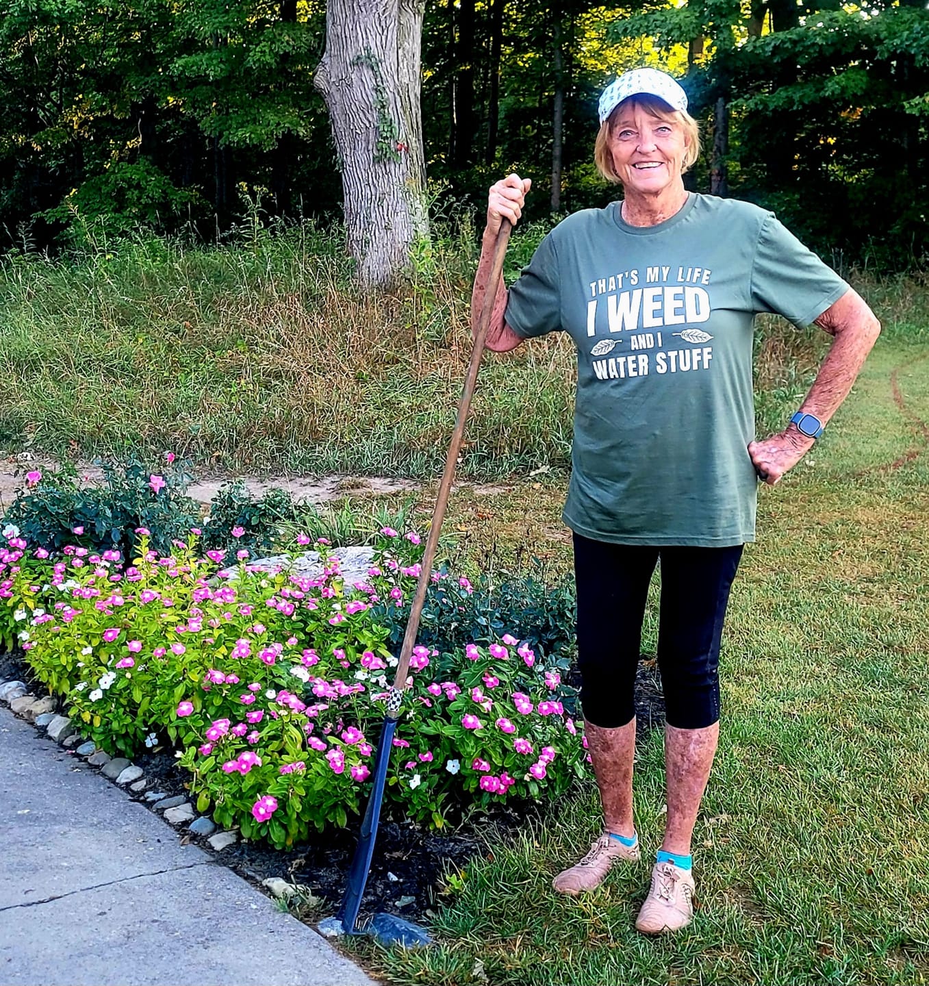 Customer photo review of I Weed And I Water Stuff T-Shirt