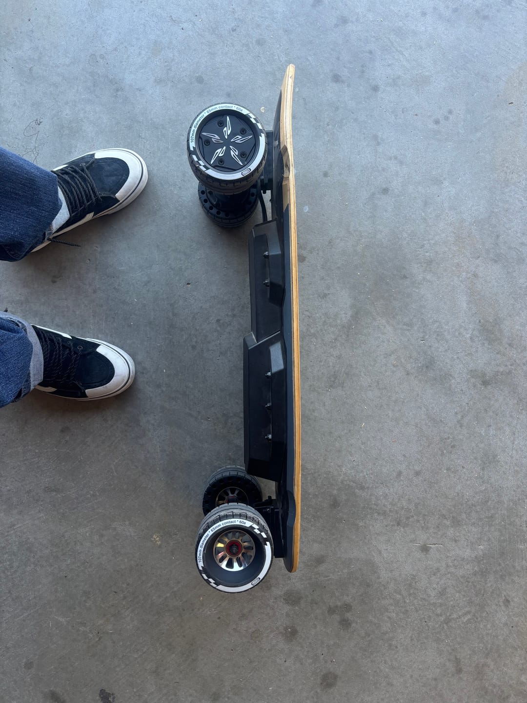 Customer photo review of Meepo Cyclone 107s Rubber Wheels – Exclusive 107mm Comfort Grip Upgrade
