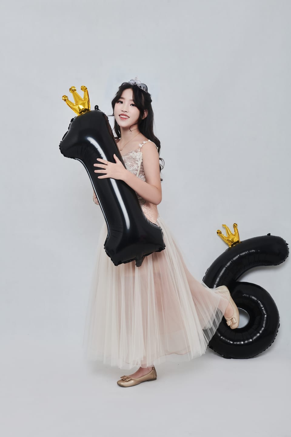 Customer photo review of Alizea Corset Tulle Midi Dress