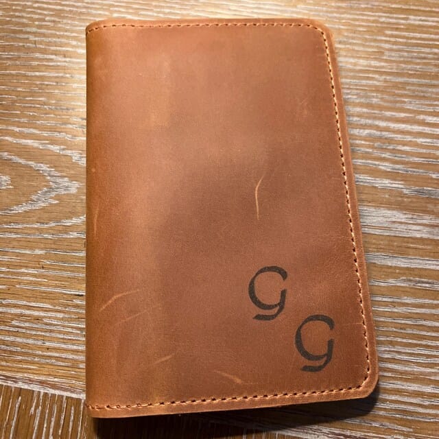 Customer photo review of Leather Journal Cover for Field Notes