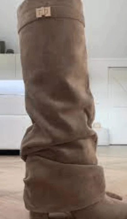 Customer photo review of Rachelle Suede Boots