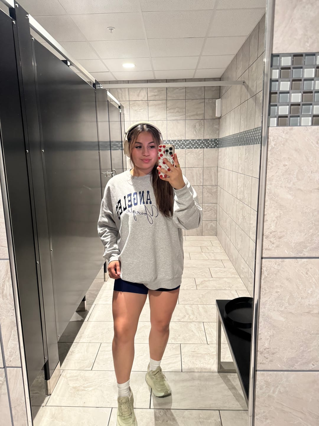 Customer photo review of W563 Varsity Crewneck