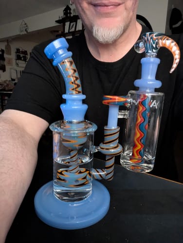 Customer photo review of 5" AFM Reversal WigWag Glass Ash-Catcher