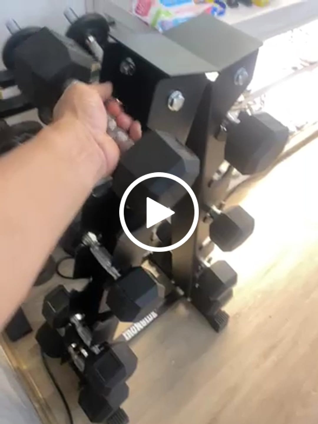 Customer video review of Rack de Almacenamiento Mancuernas Triangular IRONSIDE