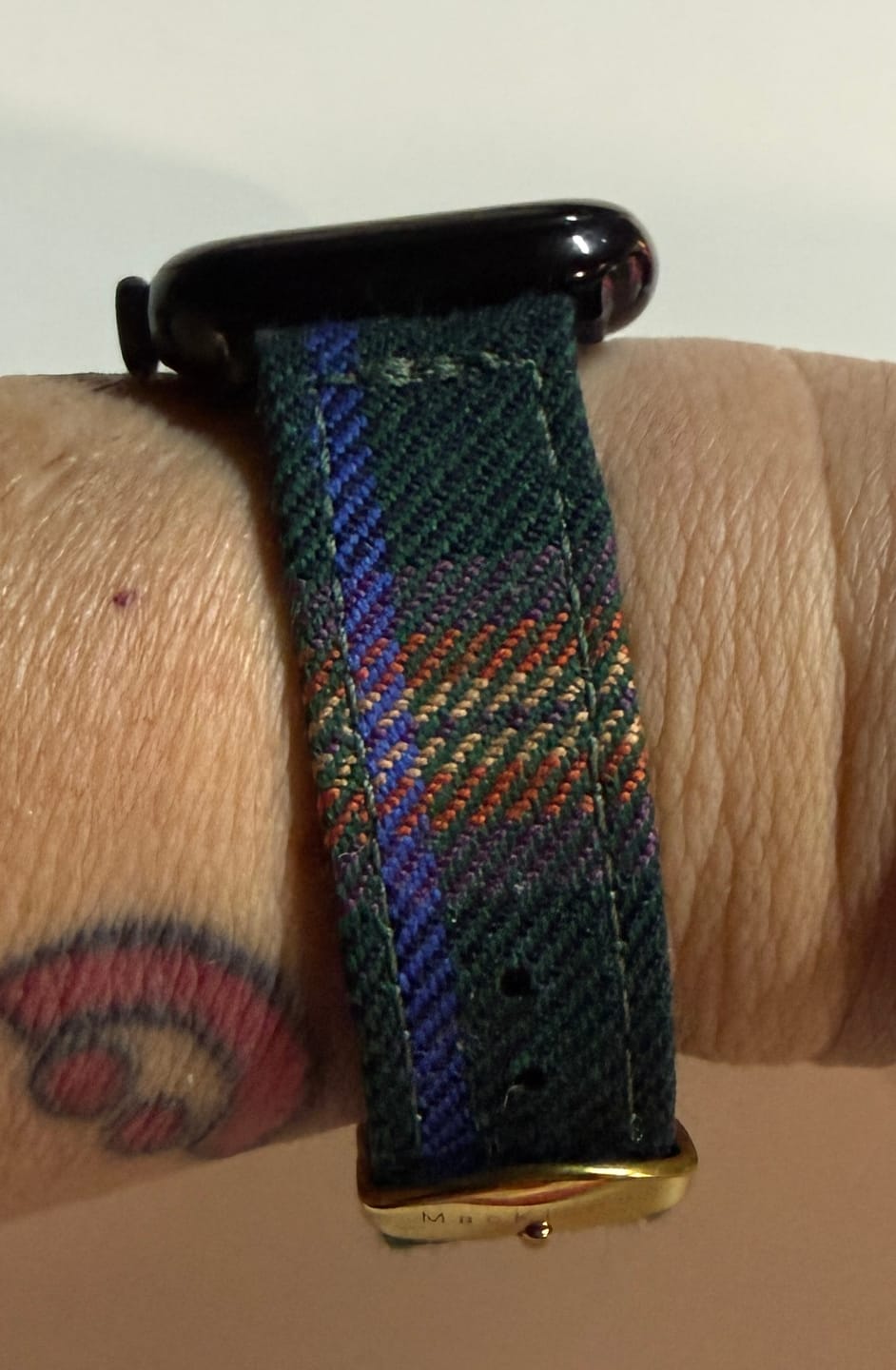 Customer photo review of Custom Tartan Apple Watch Straps