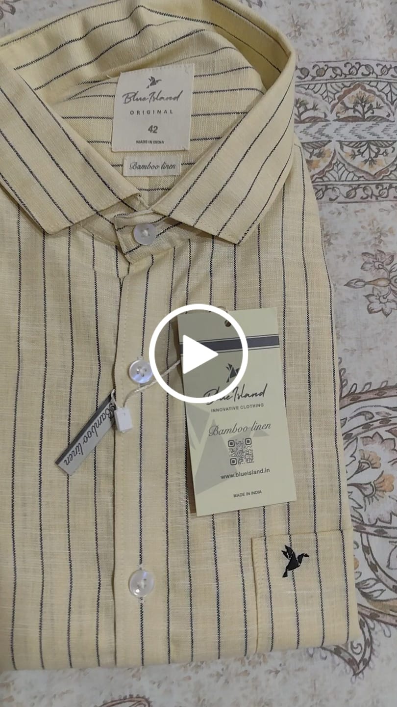 Customer video review of Golden White Stripes -Full-Bamboo Linen