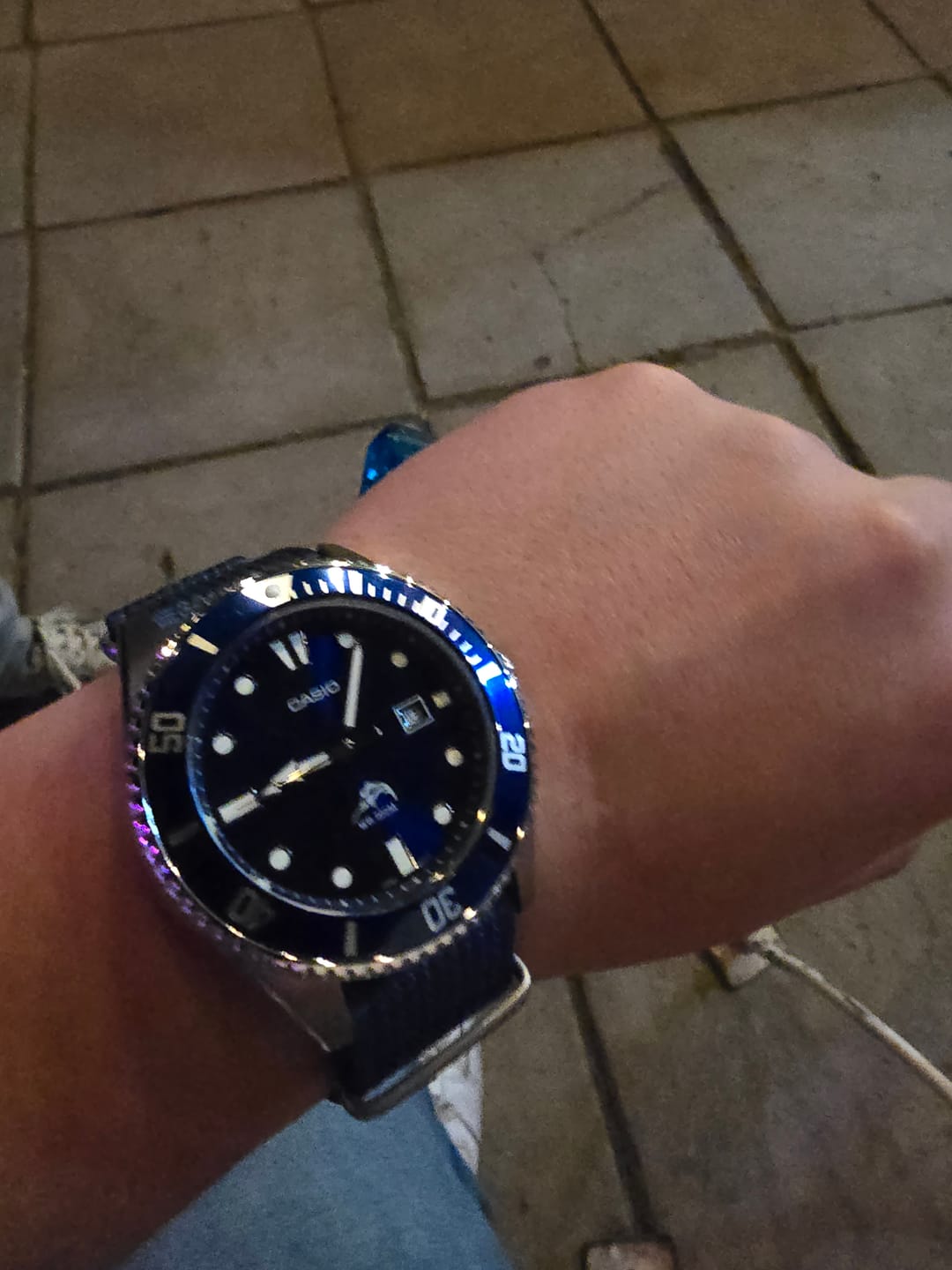 Customer photo review of Reloj Casio Submariner Marlin Duro MDV-106B-2AVCF Azul Buceo