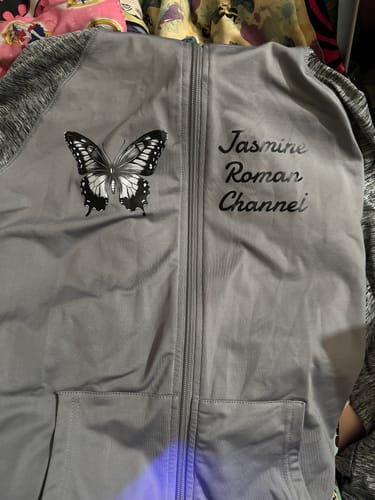 Customer photo review of Men's cool contrast zip hoodie