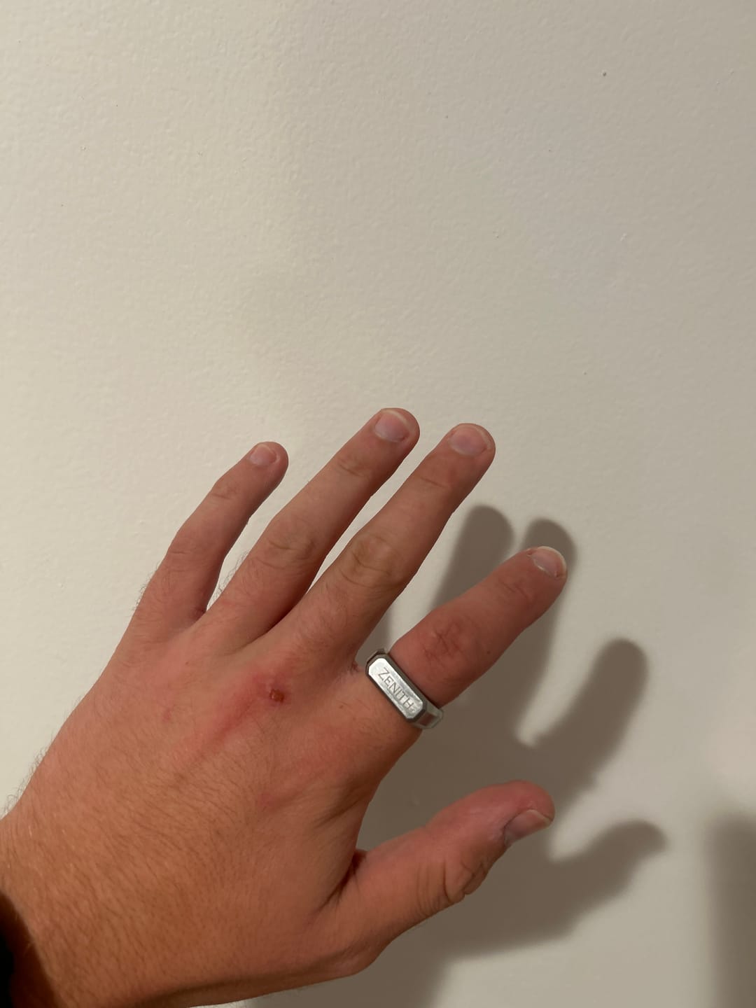 Customer photo review of Rectangle Matte Signet Ring