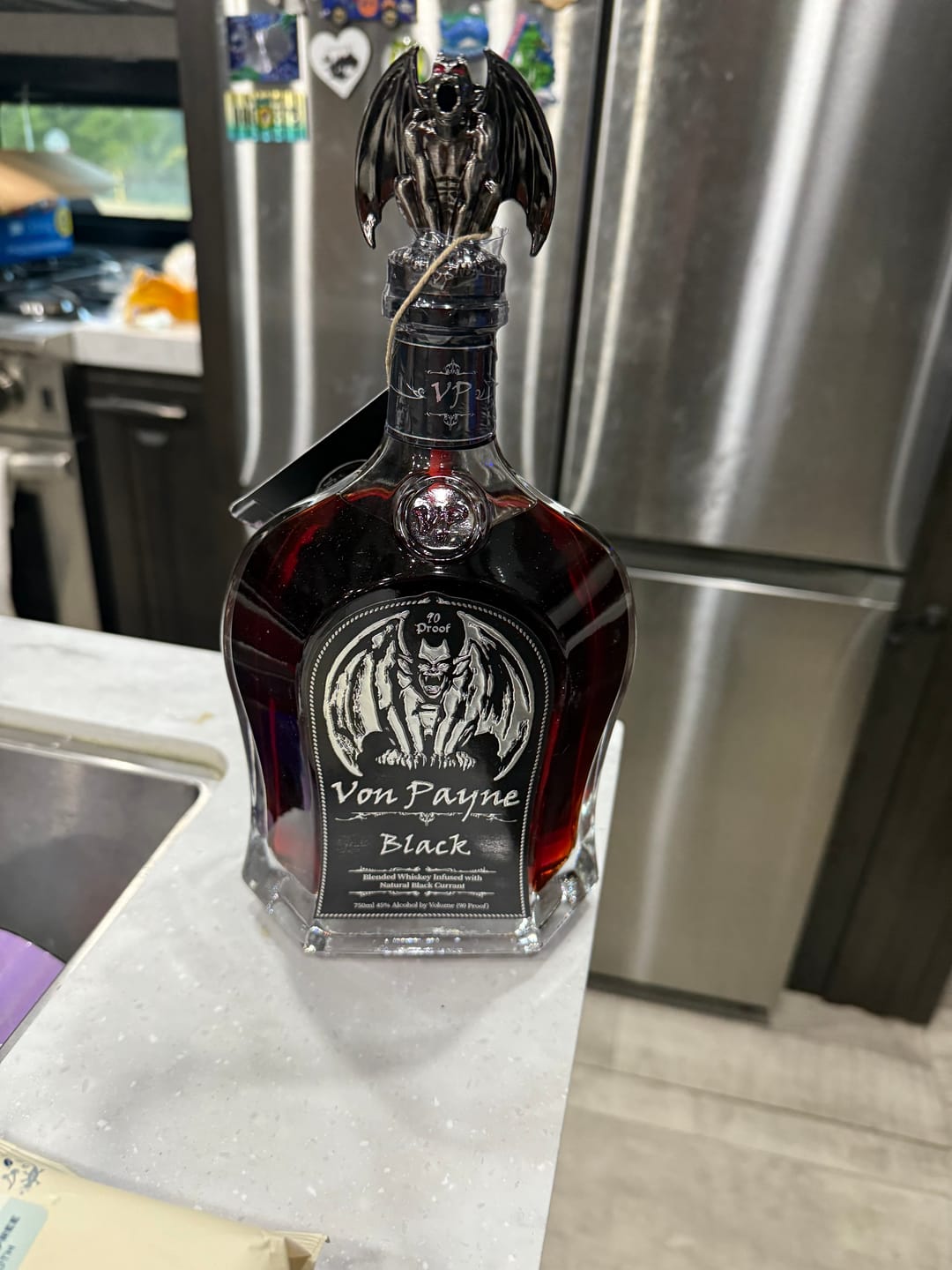 Customer photo review of Von Payne Black Blended Whiskey (2) Bottle Bundle