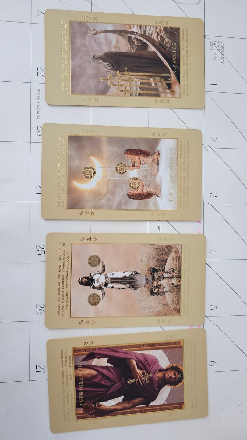 Customer photo review of Lucid Dreams Beginners Tarot • With Keywords™ {EDITION 4}