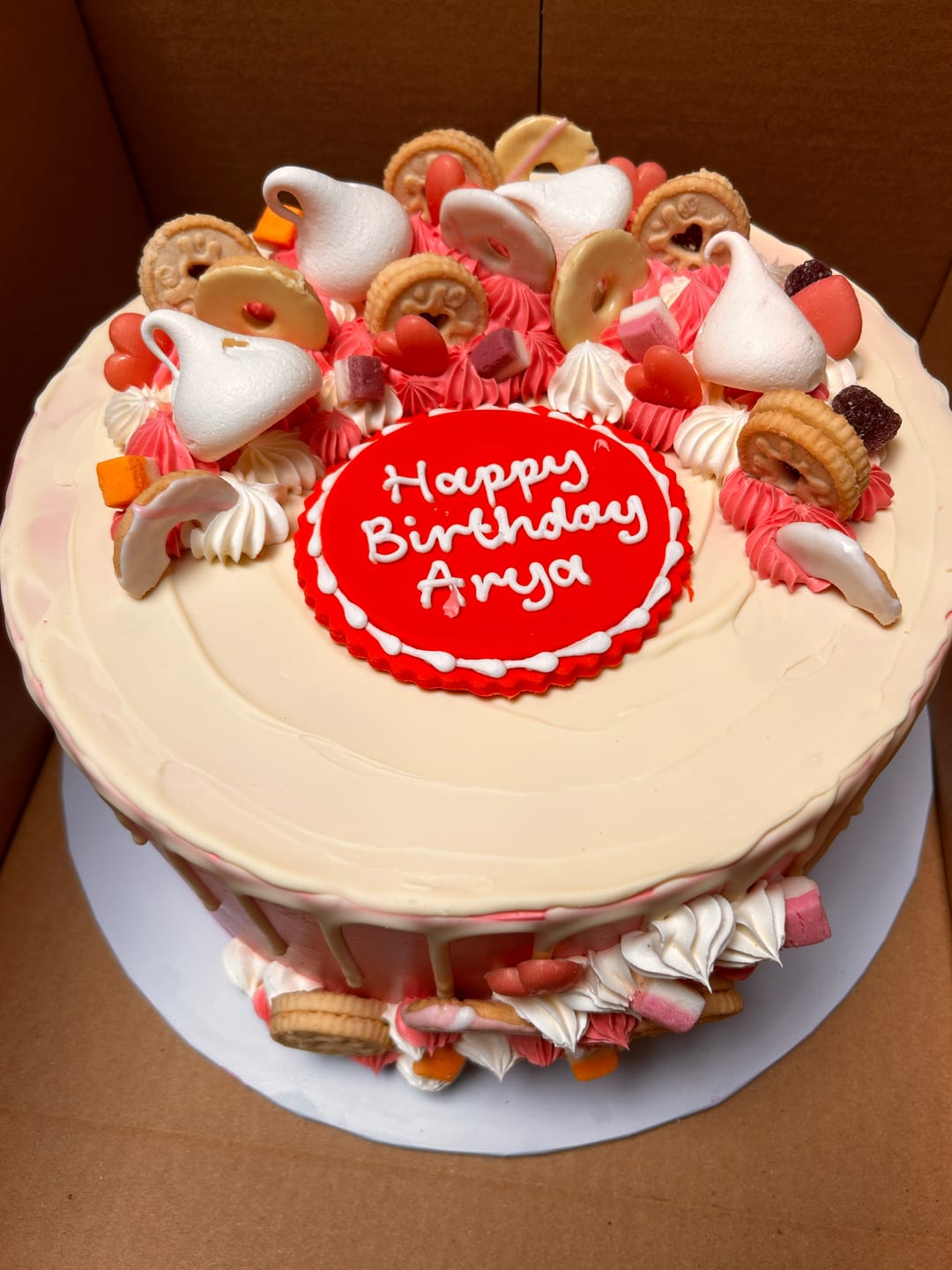 Customer photo review of Pretty In Pink Cake