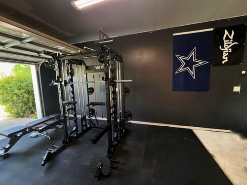 Customer photo review of Major Fitness B52 All-In-One Home Gym Smith Machine