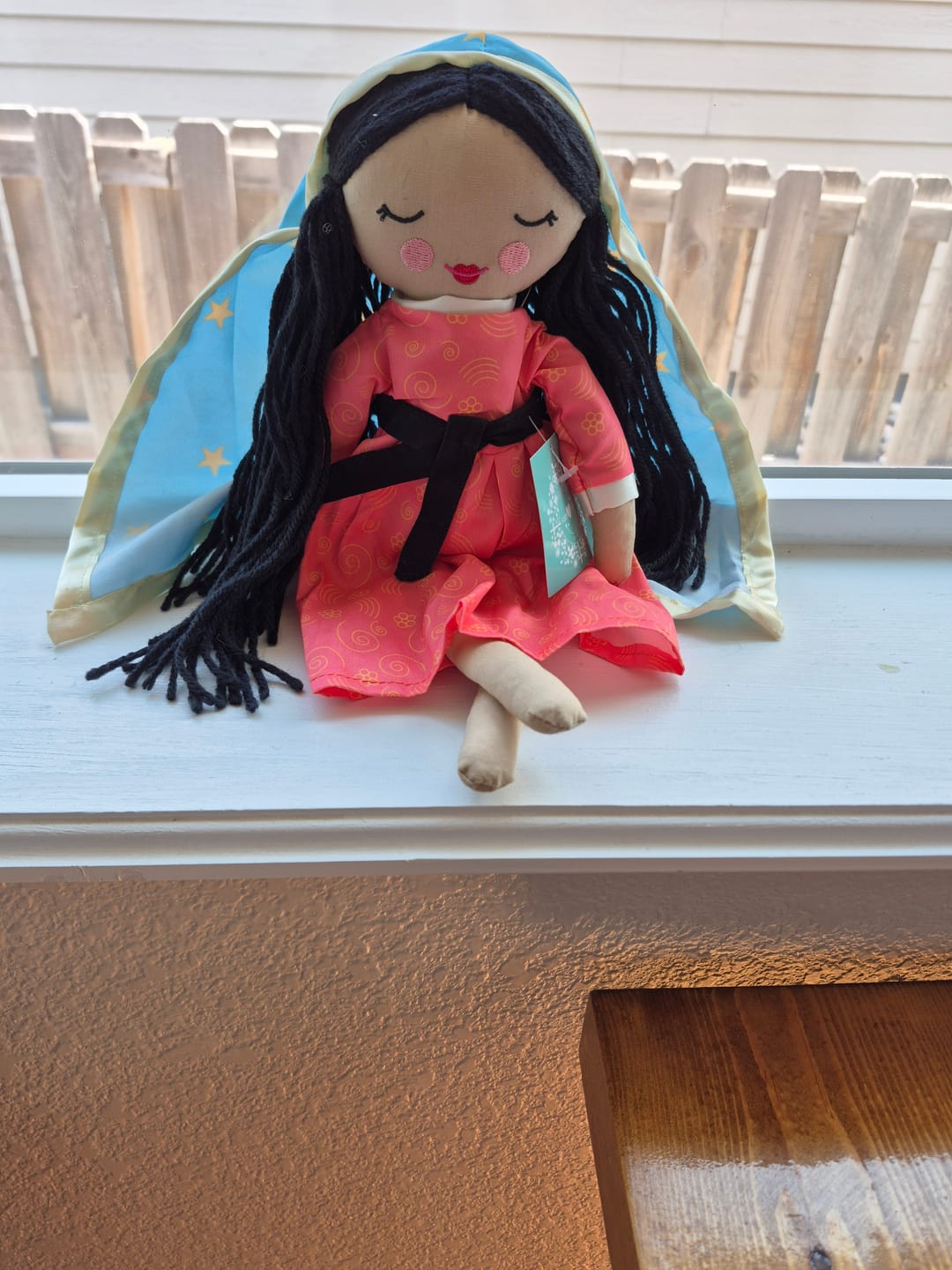 Customer photo review of Our Lady of Guadalupe Rag Doll