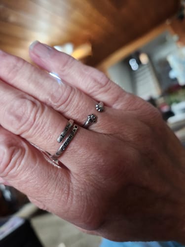 Customer photo review of I Am Enough Ring
